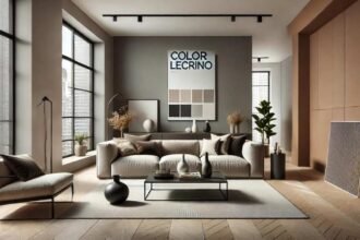 Color Lecrino in Modern Interior Design Living Room Setup