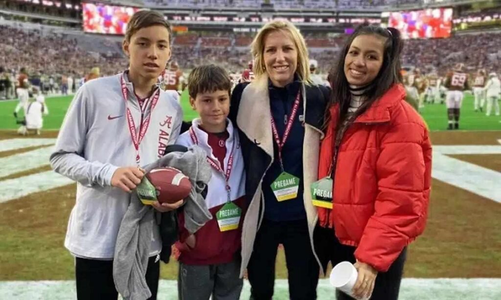 Michael Dmitri Ingraham with Family at Football Game